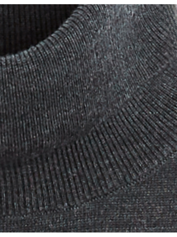 Celio Dunkelgrauer Herren-Basic-Rollkragenpullover Celio Menos