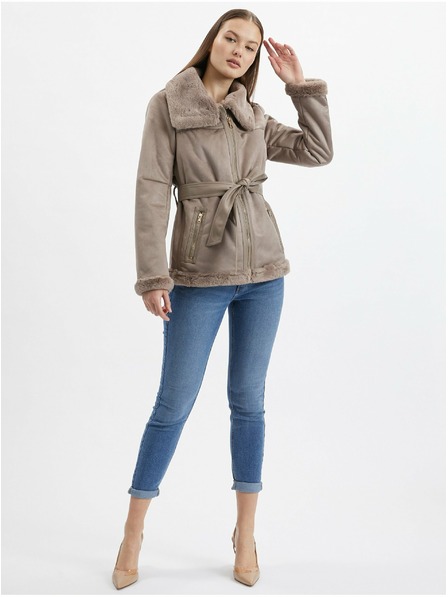 Orsay Braune Damenjacke Wildleder ORSAY