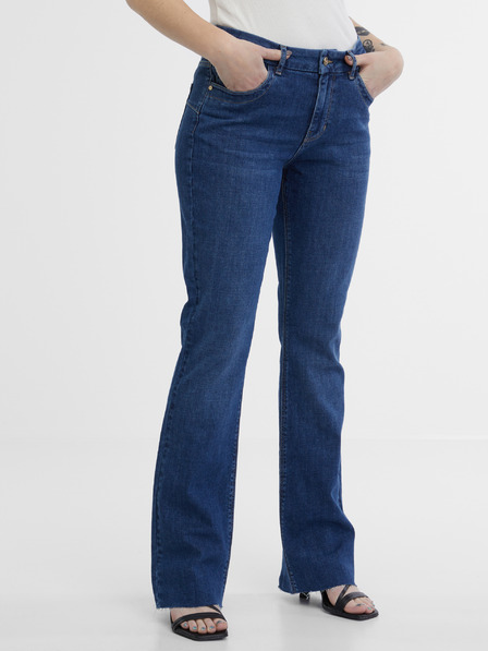 Orsay Dunkelblaue Damen-Bootcut-Jeans ORSAY