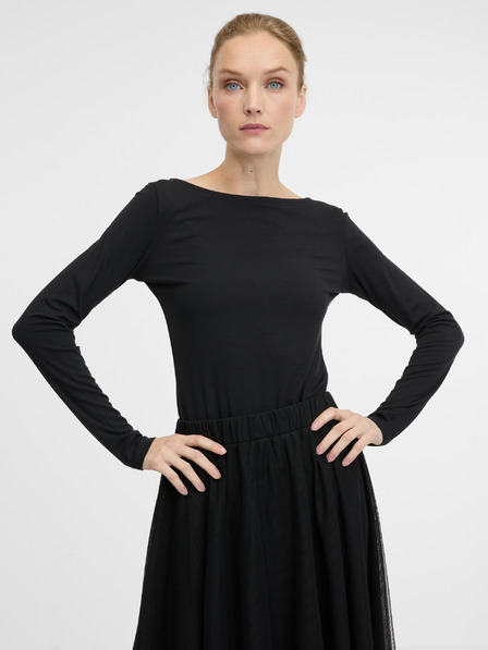 Orsay Schwarzes Damen-Langarm-T-Shirt ORSAY