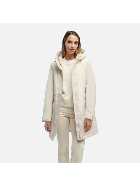 Geox Cremefarbene Damen-Parka Geox Spherica