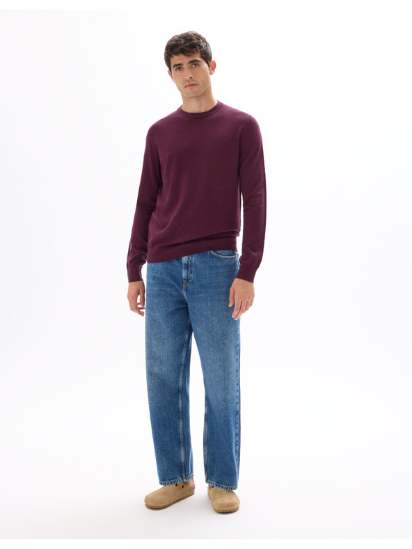 Celio Semerirond Merino-Wollpullover