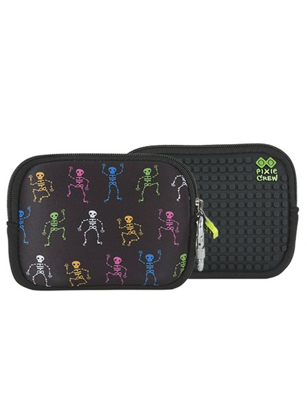 PIXIE CREW PIXIE CREW Pixel-Etui bunte Skelette