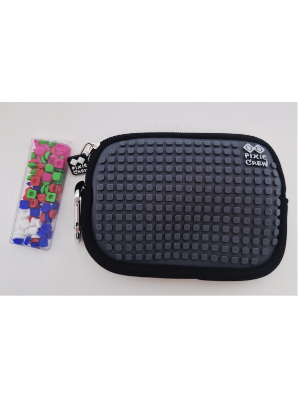 PIXIE CREW PIXIE CREW Pixel-Etui graues Karomuster