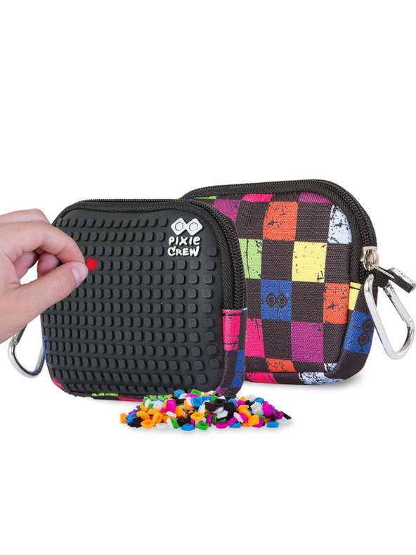 PIXIE CREW PIXIE CREW Pixel-Etui mehrfarbiges Karomuster