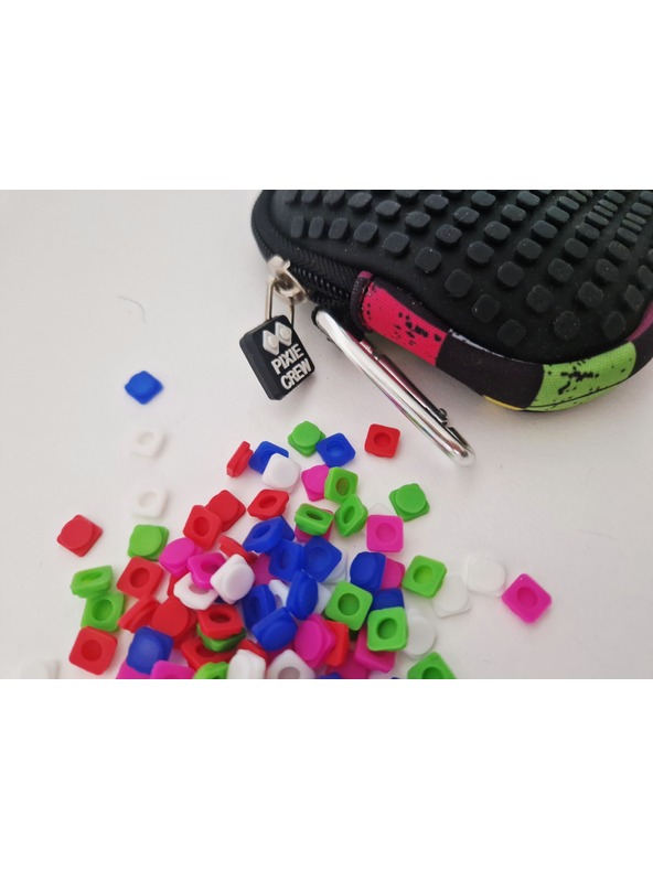 PIXIE CREW PIXIE CREW Pixel-Etui mehrfarbiges Karomuster