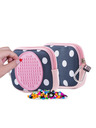 PIXIE CREW PIXIE CREW Pixel-Etui blau-rosa mit Punkten