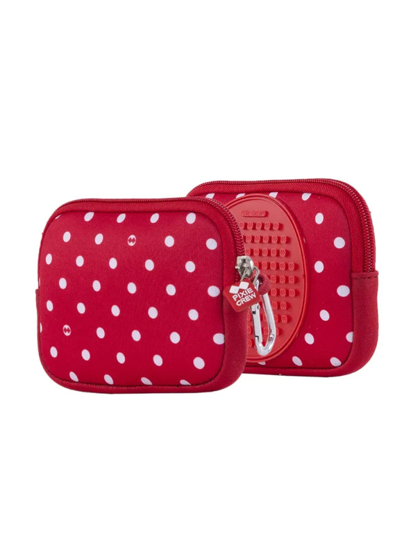 PIXIE CREW PIXIE CREW Pixel-Etui rot mit Punkten