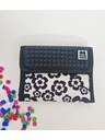 PIXIE CREW PIXIE CREW kreative Geldbörse schwarz-weiße Blumen