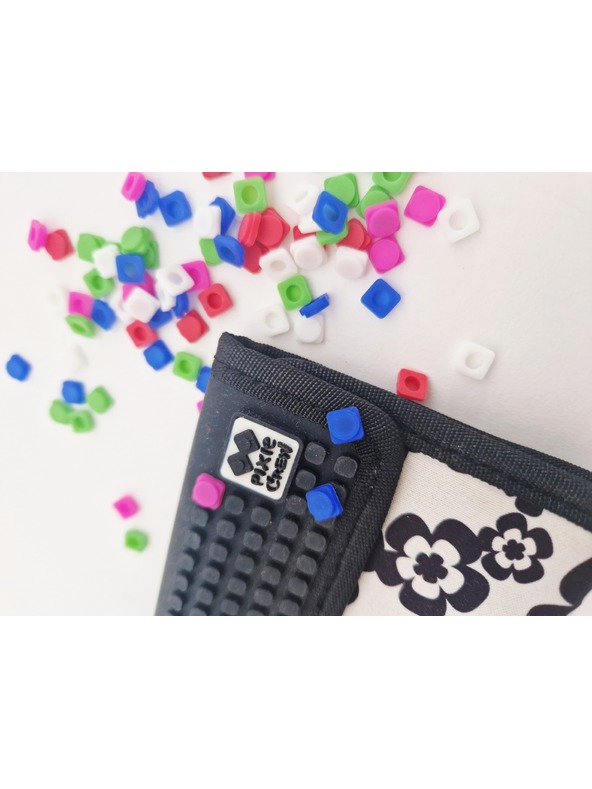 PIXIE CREW PIXIE CREW kreative Geldbörse schwarz-weiße Blumen