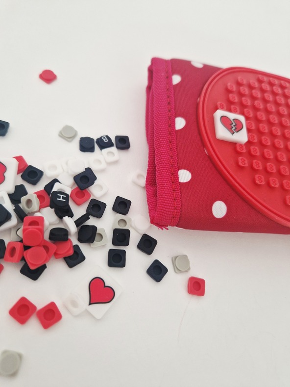 PIXIE CREW PIXIE CREW Geldbörse rot mit weißen Punkten