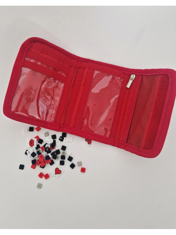 PIXIE CREW PIXIE CREW Geldbörse rot mit weißen Punkten