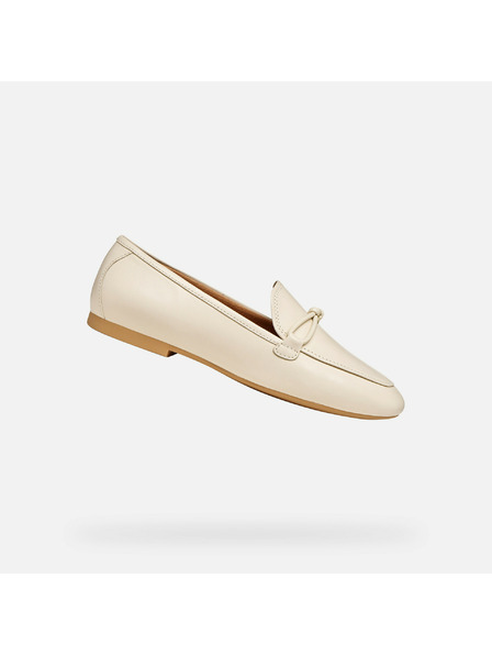 Geox Cremefarbene Damen Mokassins Geox New Palmaria