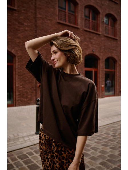 Moodo Braunes lockeres Top von Moodo