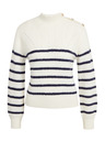 Orsay Cremefarbener gestreifter Damen-Pullover ORSAY