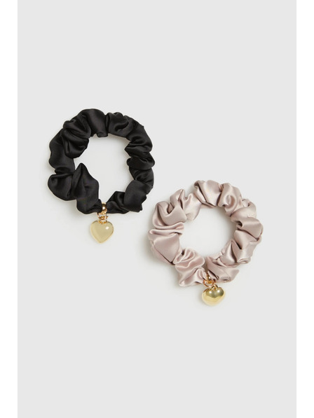 Moodo Set mit zwei Haargummis mit Anhänger von Moodo