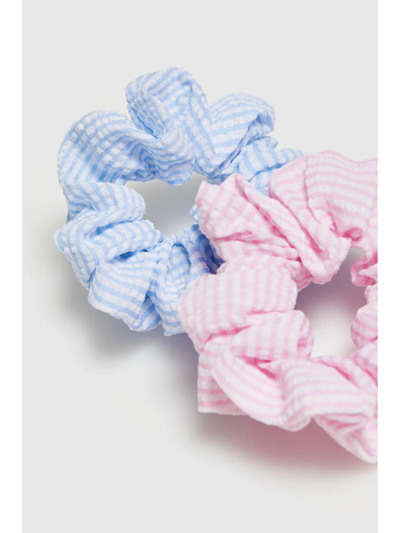 Moodo Set mit zwei gestreiften Haargummis von Moodo