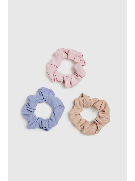 Moodo Set mit drei Haargummis in Pastellfarben von Moodo