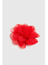 Moodo Brosche mit Textilblume rot Moodo