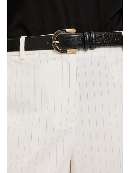 Moodo Gürtel mit dekorativer Schnalle schwarz Moodo