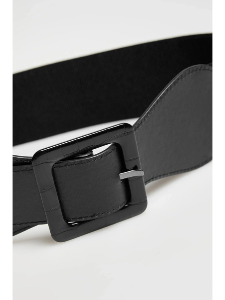 Moodo Schwarzer breiter Gürtel von Moodo