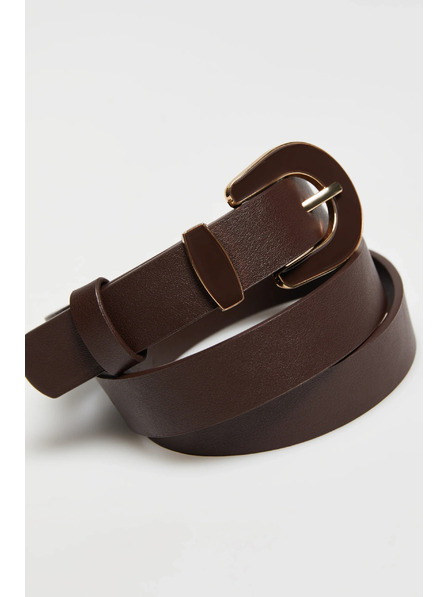 Moodo Gürtel mit Schnalle braun Moodo