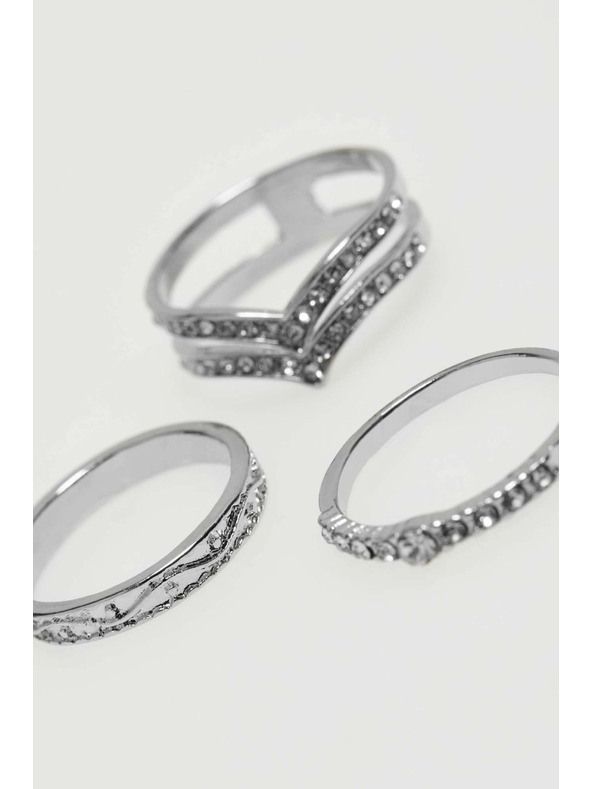 Moodo Ring-Set mit Zirkonsteinen Moodo