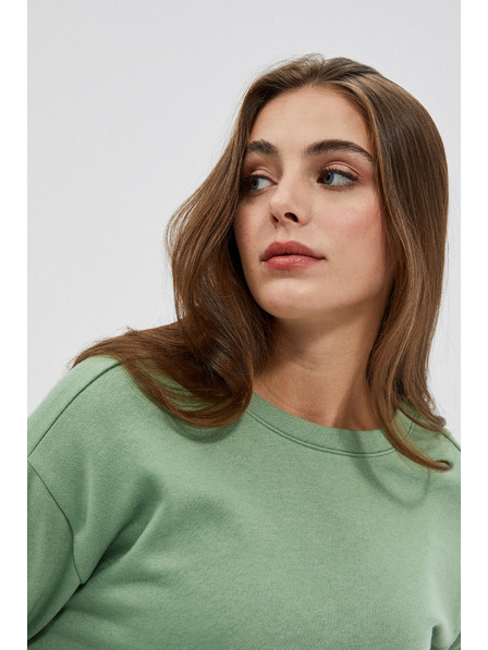 Moodo Blouse with Back Neckline Olive Moodo