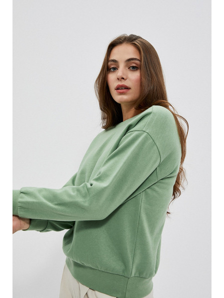 Moodo Blouse with Back Neckline Olive Moodo