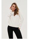 Moodo Sweatshirt mit Schriftzug ecru Moodo