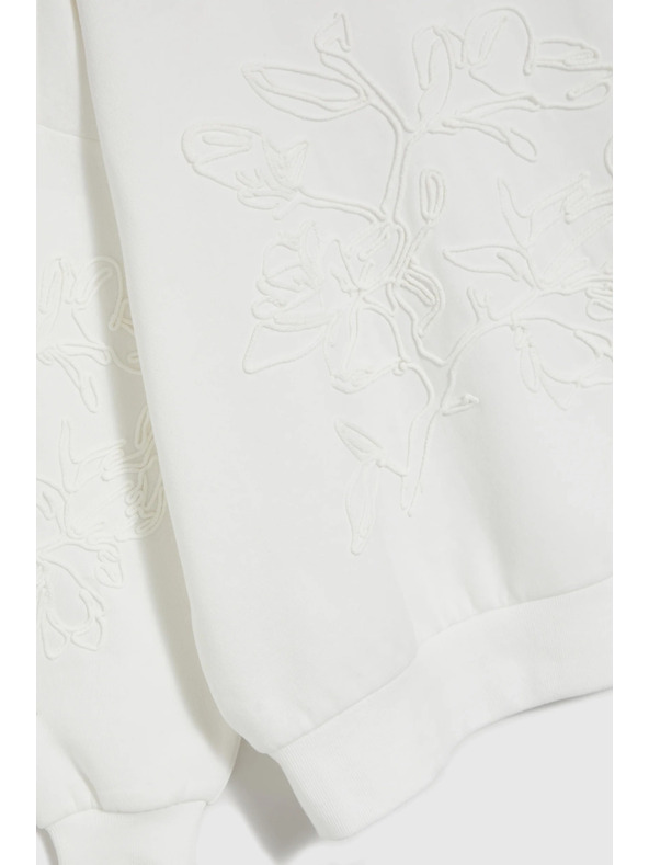 Moodo Bluse mit Applikation weiß Moodo