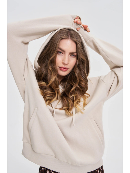 Moodo Hoodie with Hood Beige Moodo