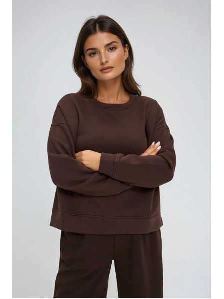 Moodo Oversize Hoodie Brown Moodo