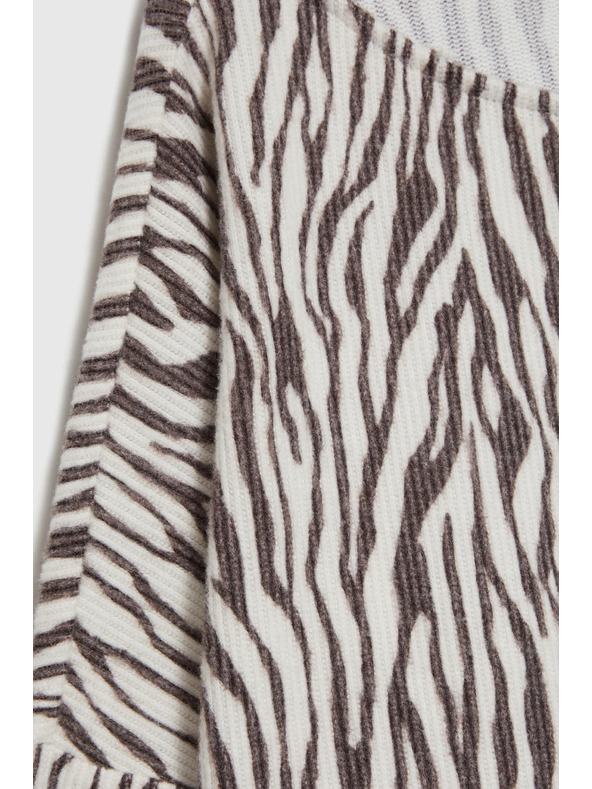 Moodo Bluse mit Tiermuster beige Moodo