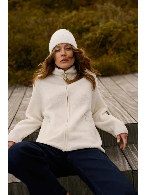 Moodo Offene Bluse beige Moodo