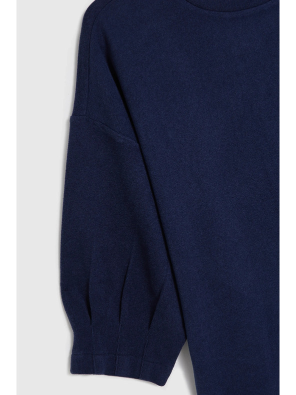 Moodo Kurzärmeliger Pullover dunkelblau Moodo