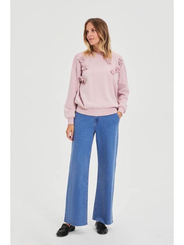 Moodo Pullover mit Blümchen rosa Moodo