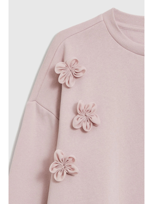 Moodo Pullover mit Blümchen rosa Moodo