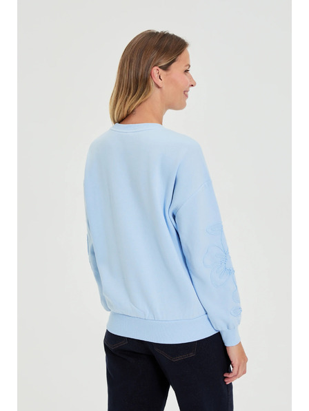 Moodo Pullover zum Überziehen hellblau Moodo