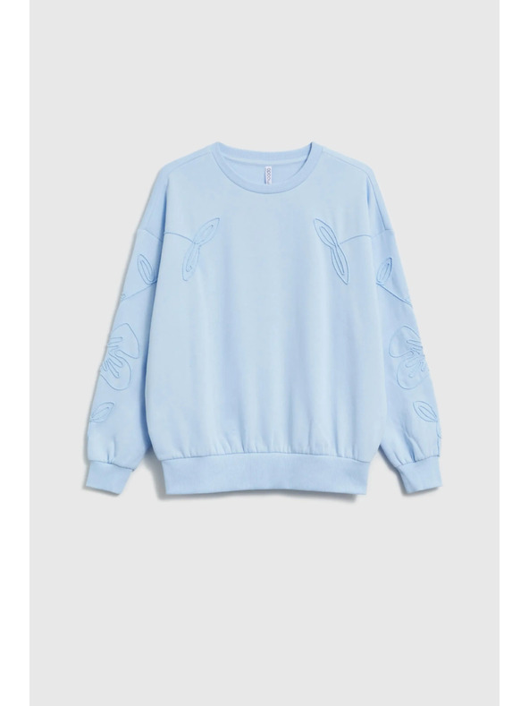 Moodo Pullover zum Überziehen hellblau Moodo