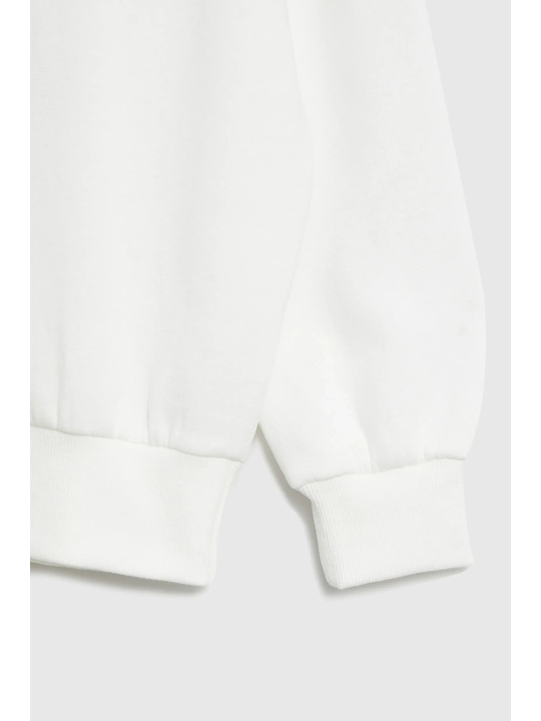 Moodo Bluse mit bestickter Blume weiß Moodo