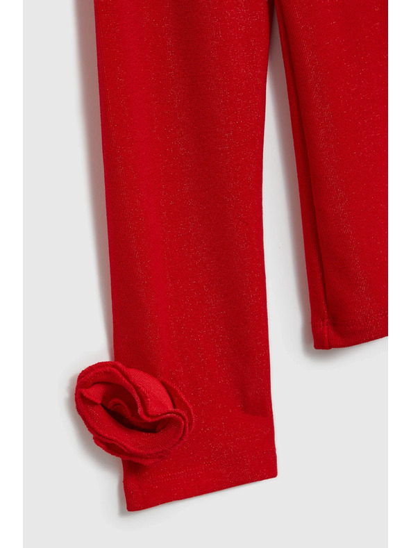 Moodo Rote Bluse mit Ziehärmeln Moodo