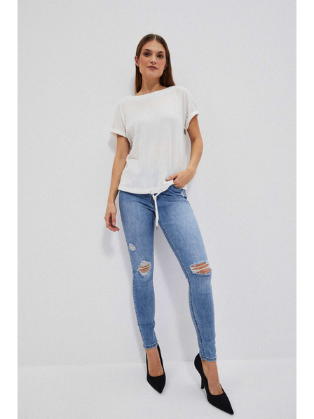 Moodo Top aus strukturiertem Stoff perlmutt Moodo