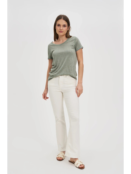Moodo Olive Short Sleeve Blouse Moodo