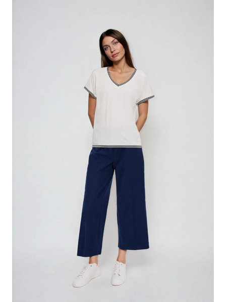 Moodo Cotton Blouse in White by Moodo