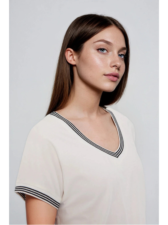 Moodo Baumwoll-Bluse weiß Moodo