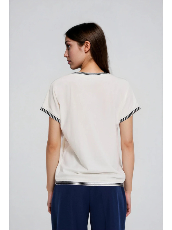 Moodo Baumwoll-Bluse weiß Moodo