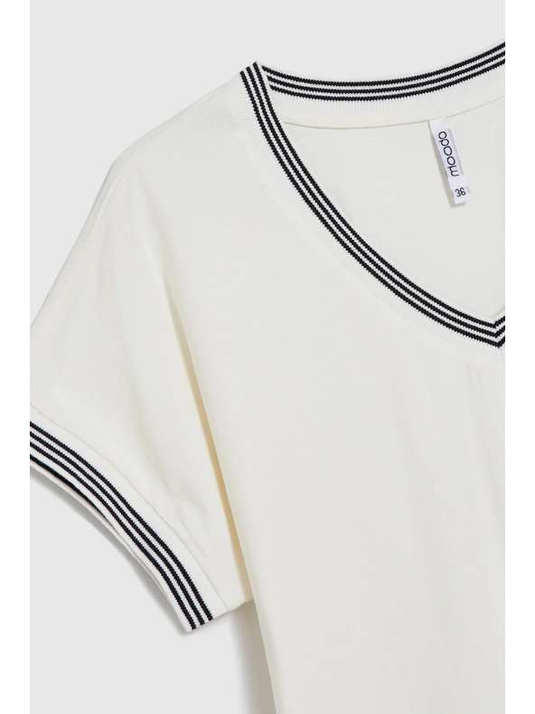 Moodo Baumwoll-Bluse weiß Moodo