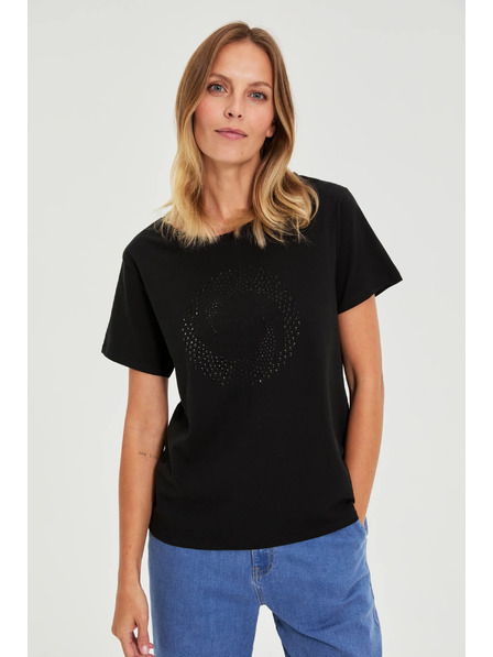 Moodo Black Blouse with Pockets Moodo