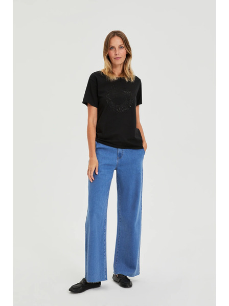 Moodo Black Blouse with Pockets Moodo